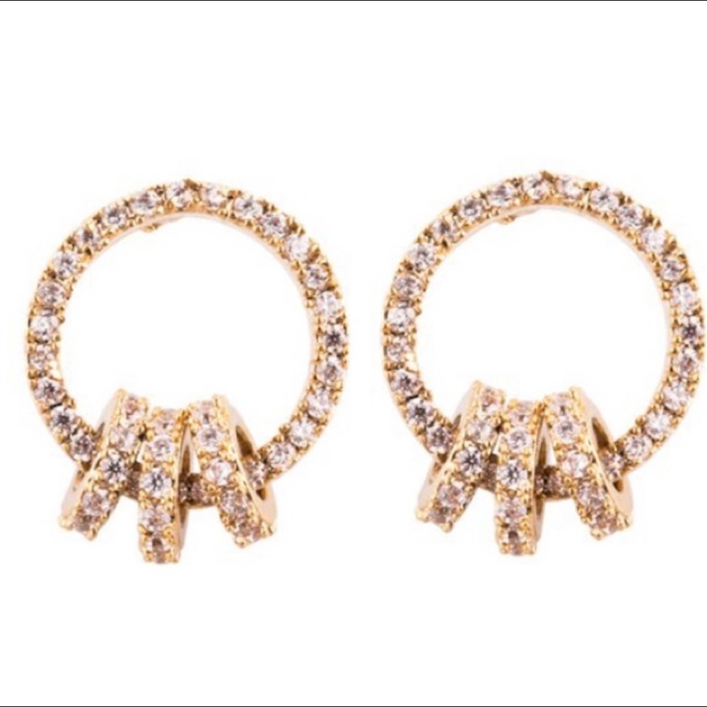 Saint Lola Pave Washer Studs